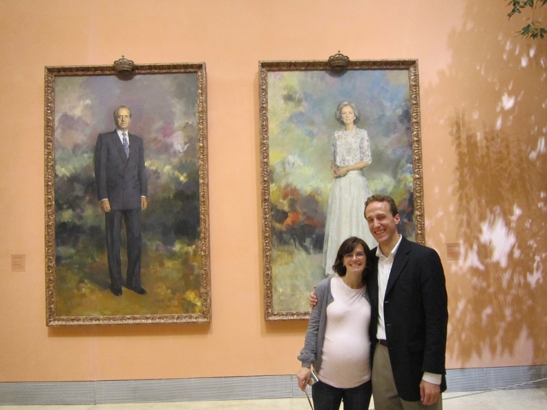 15 Erynn and Danny with the King and Queen of Spain - Thyssen-Bornemisza Museum.JPG